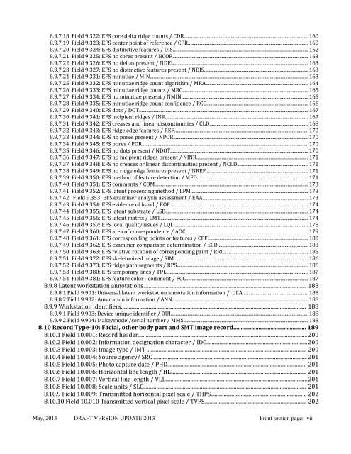 acknowledgements for ansi/nist-itl 1-2011 - NIST Visual Image ...