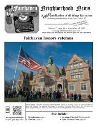 From The Editor - Fairhaven Neighborhood News