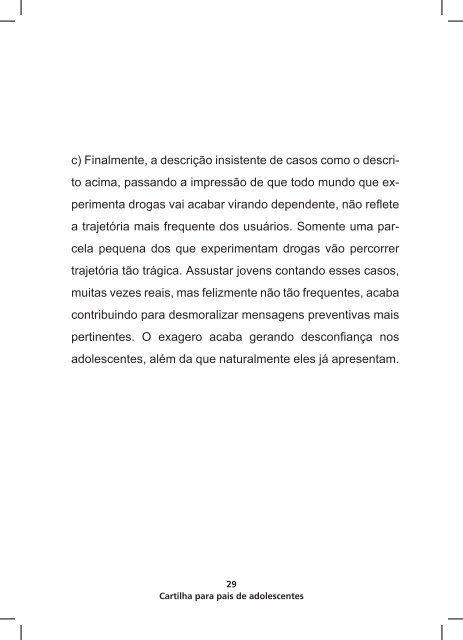 Drogas: Cartilha para pais de adolescentes - ObservatÃ³rio Brasileiro ...