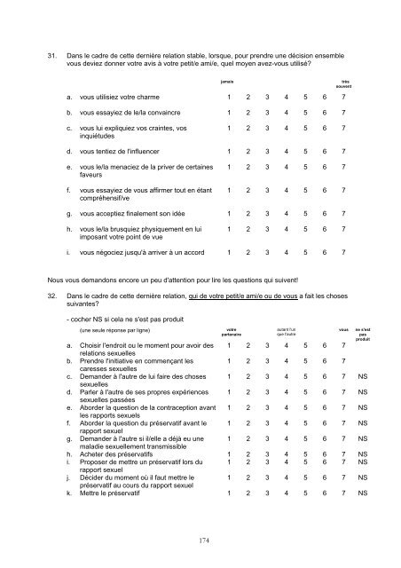 SEXUALITE DES ADOLESCENTS ET SIDA: - IUMSP