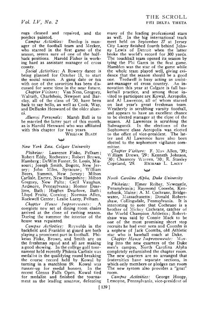 1930–31 Volume 55 No 1–5 - Phi Delta Theta Scroll Archive