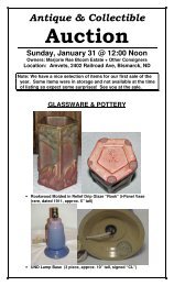Antique & Collectible - North Star Auction & Appraisal