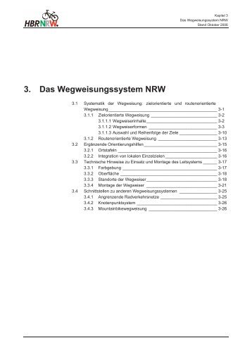 3. Das Wegweisungssystem NRW - Stadt- und ...