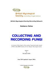 COLLECTING AND RECORDING FUNGI - fungi4schools