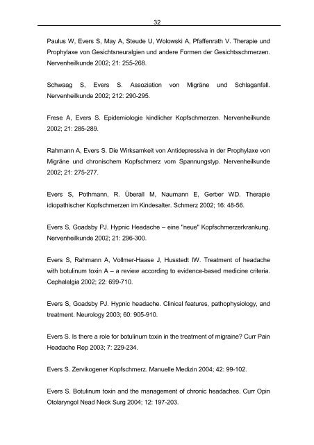 Festschrift der Kopfschmerzambulanz - Neurologie