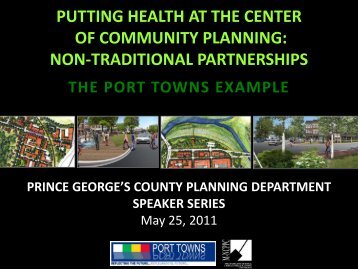 the port towns plan - Prince George's County Planning Department