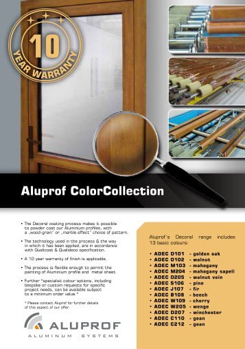 Aluprof Color Collection