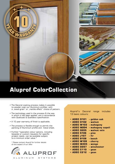 Aluprof Color Collection