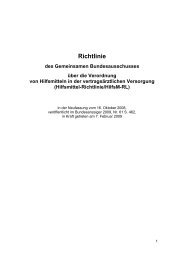 Hilfsmittel-Richtlinie - Gemeinsamer Bundesausschuss