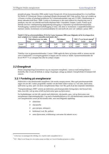 rullering 2007 - Luster Energiverk