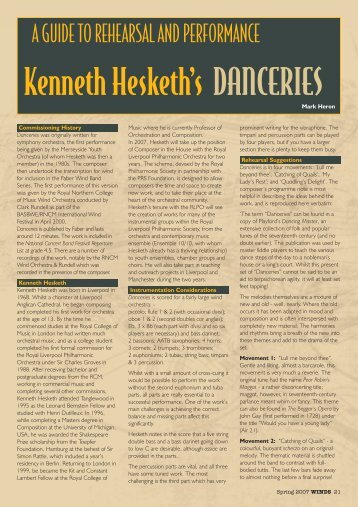 Kenneth Hesketh - Danceries - Tim Reynish