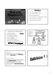 Difficult Airway Management in ICU