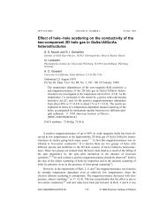 Effect of hole-hole scattering on the conductivity of the two ...