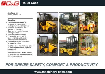 Download C&G roller cab information - Machinery Cabs