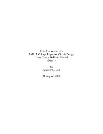 Risk Assessment of LM117 by AGBell - Robust Design Concepts