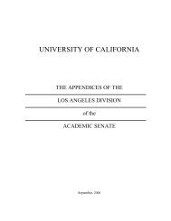 Division Appendices - UCLA Academic Senate