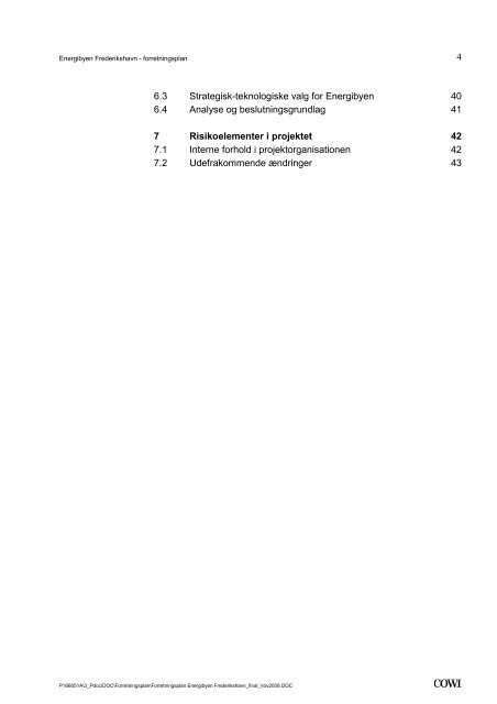 Energibyen Frederikshavn - forretningsplan - Energi PRINCIPS