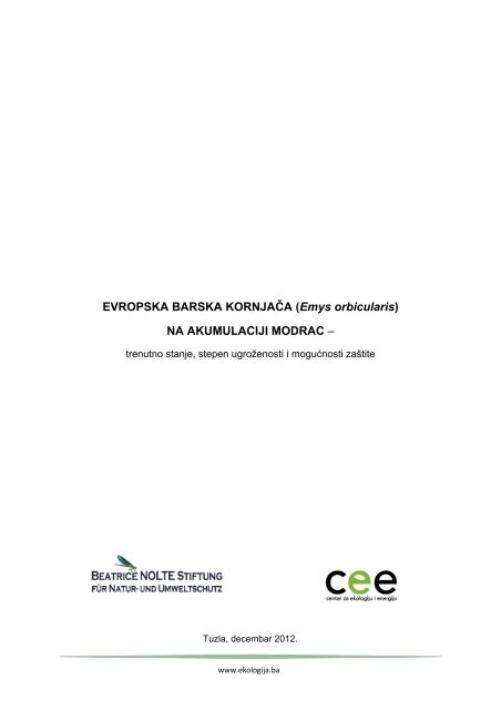 Barska kornjaca na jezeru Modrac.pdf - Ekologija.ba