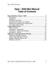 Opal-RAD Mini Manual - Viztek