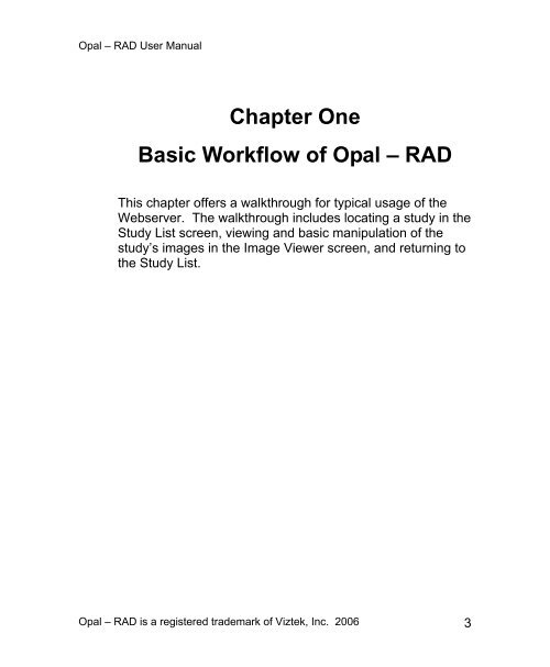 Opal-RAD Mini Manual - Viztek