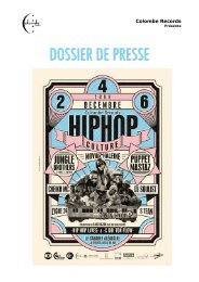 TÃ©lÃ©chargez le dossier de presse du festival Hip Hop Culture ... - AMI