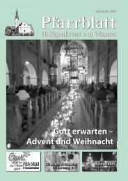 Gott erwarten - Pfarre Heiligenkreuz am Waasen