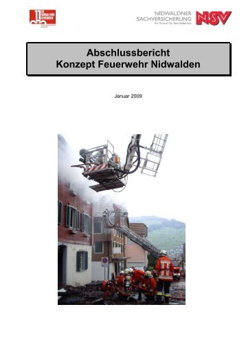 Abschlussbericht Konzept Feuerwehr Nidwalden - NSV