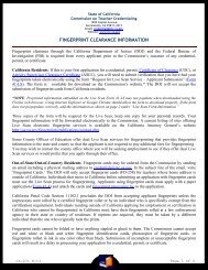 Fingerprint Clearance Information - Commission on Teacher ...