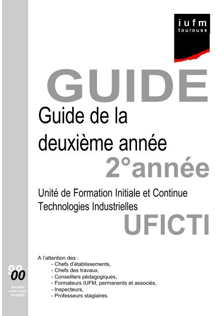 guide complet - IUFM de Toulouse