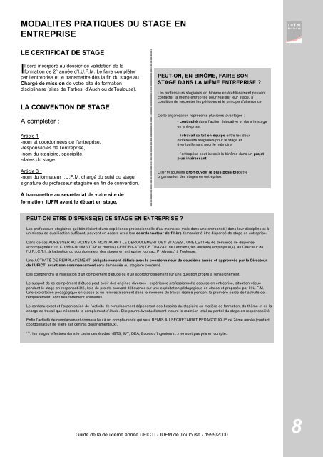 guide complet - IUFM de Toulouse