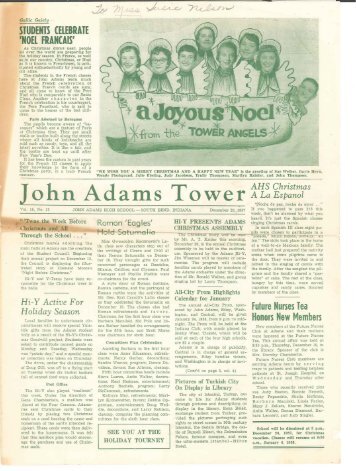 John Adams Tower - John Adams High School Class Of 1961