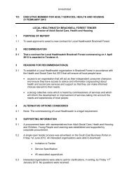 130221 Birch - Local Health Watch Tender Report PDF 61 KB