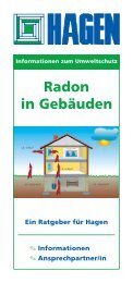 Radon in Gebäuden - Stadtpläne der Stadt Hagen