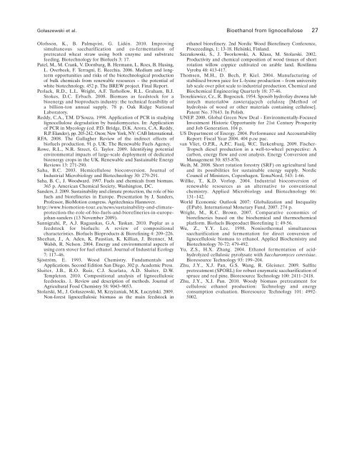 Conceptual framework of bioethanol production from lignocellulose ...