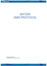 GH120X SMS PROTOCOL - Teltonika