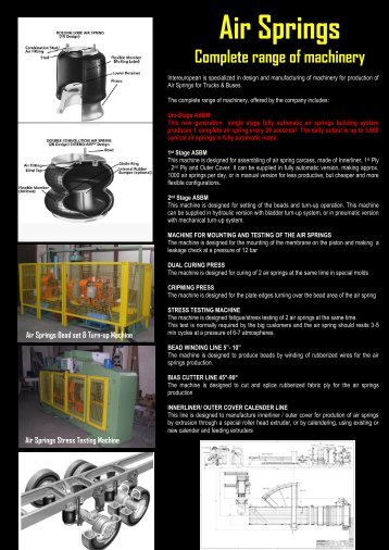 Air Springs - INTEREUROPEAN MACHINERY