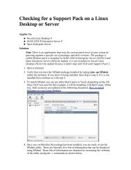 Checking for a Support Pack on a Linux Desktop or Server