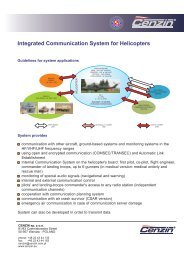 111. Integrated Communication System for Helicopters - Cenzin