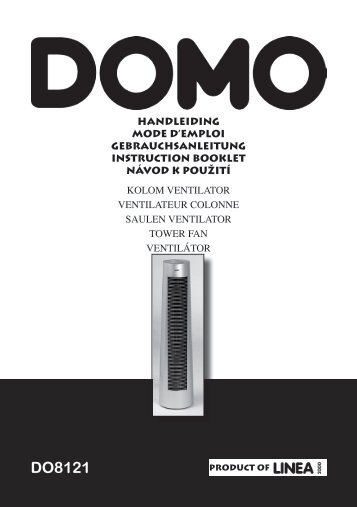 Handleiding Domo DO8121 kolomventilator - Shopvoor gezondheid