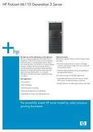 HP Proliant ML110 Generation 3 Server