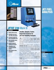 Jet fuel AnAlySIS Jftot 230 Mark III - sicamedicion.com.mx