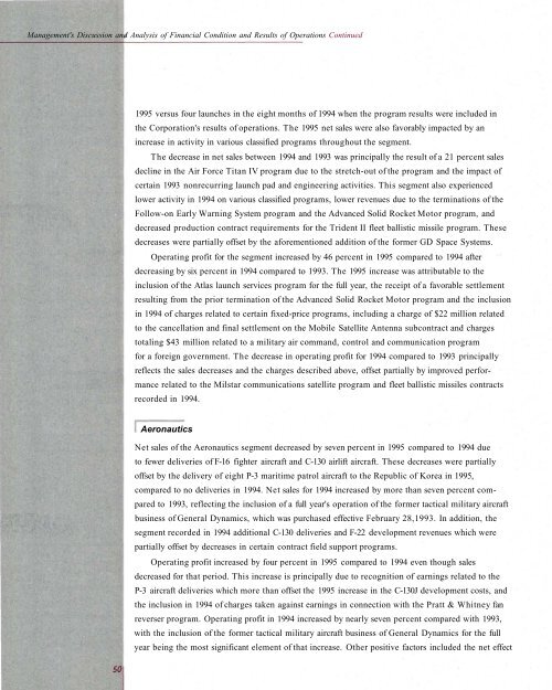 1995 Annual Report - Lockheed Martin