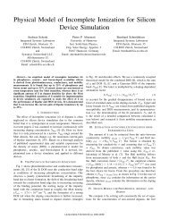 Physical Model of Incomplete Ionization for Silicon Device Simulation