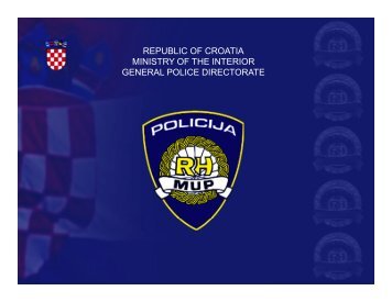 republic of croatia ministry of the interior general police directorate