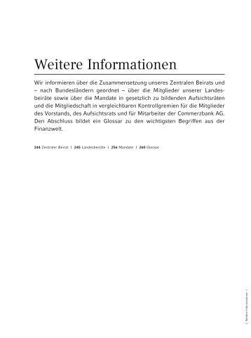 Weitere Informationen - EquityStory