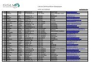 Liste der Zahnfreundlichen Spielgruppen - SSLV