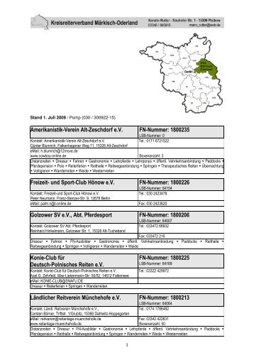 Amerikanistik-Verein Alt-Zeschdorf e.V. FN-Nummer