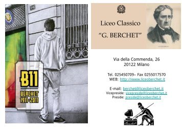 Diapositiva 1 - Liceo classico Giovanni Berchet