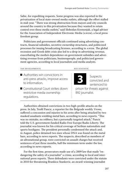 Attacks on the Press in 2010 - Committee to Protect Journalists