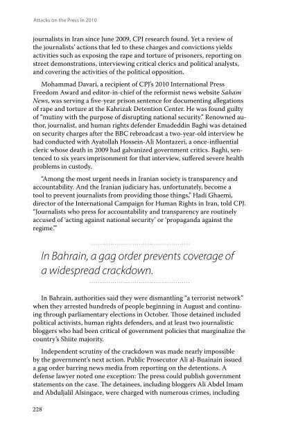 Attacks on the Press in 2010 - Committee to Protect Journalists